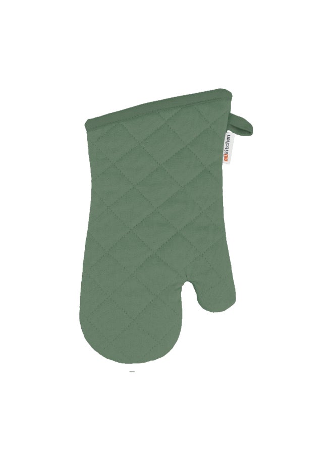 Soft Terry Lining Classic Oven Mitt Hedge Green 33 x 43 cm 6004-2104